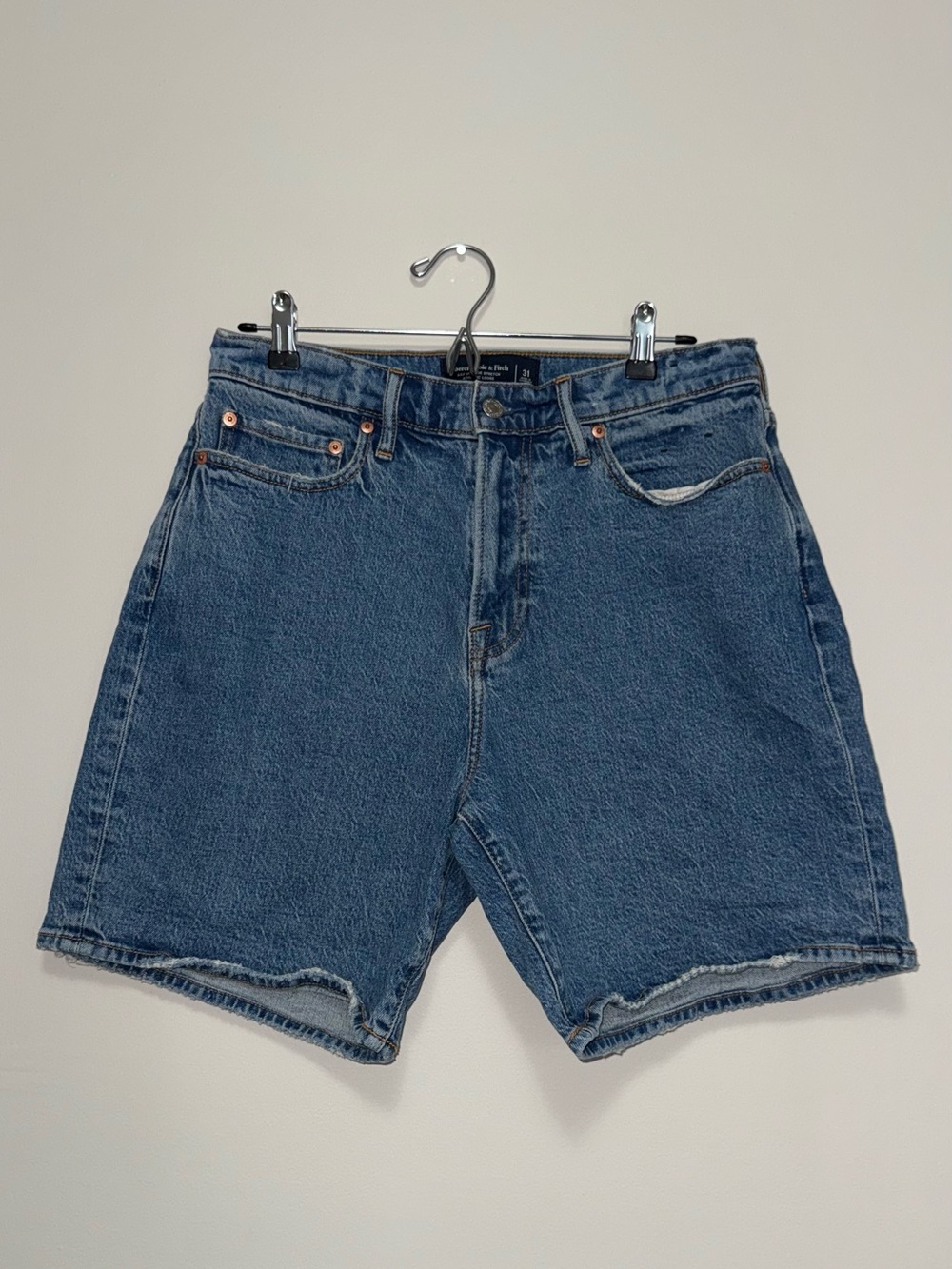 Abercrombie & Fitch Men's Blue Denim Jean Shorts